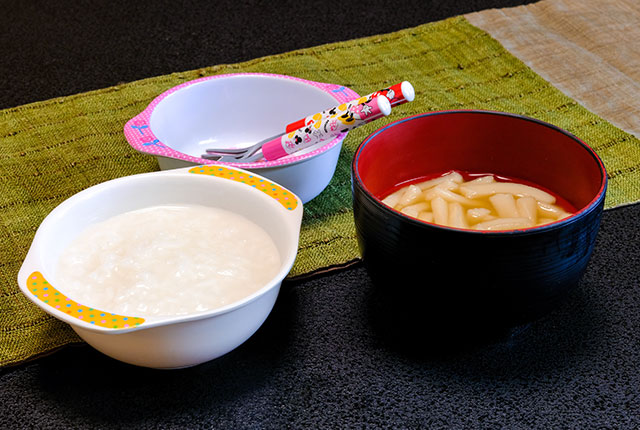 赤ちゃんのご夕食をサービス